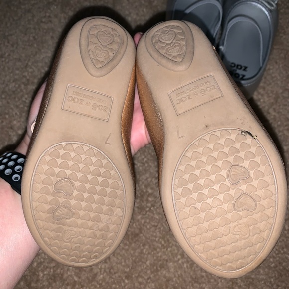 Zoe & Zac silver & Rose gold flats 7 - Picture 5 of 6